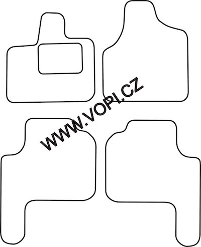 Autokoberce Chrysler Grand Voyager 2007 - komplet Colorfit (723)